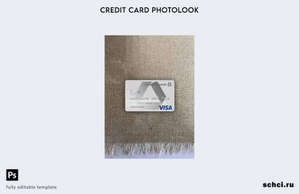 цифровая загрузка Германия Commerzbank Visa Card фотоизображение переднего шабло